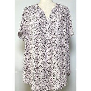 Torrid womens short sleeve w/pockets & buttons pullover plus size 2